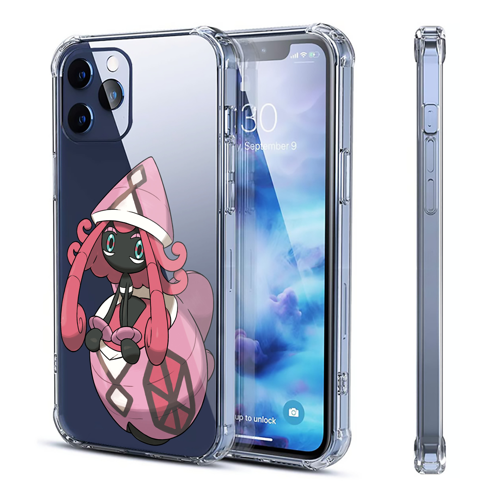 （画像用） ポケットモンスター Pokémon 【iPhone 12シリーズ対応】透明スマホケース（クリアソフトケース）